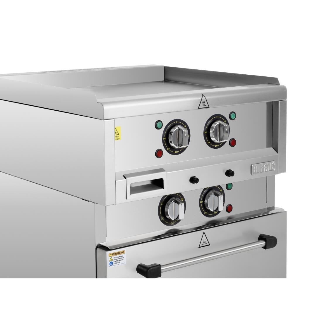 SA809 Buffalo 600 Serie Vrijstaande Elektrische Bakplaat Met Heteluchtoven