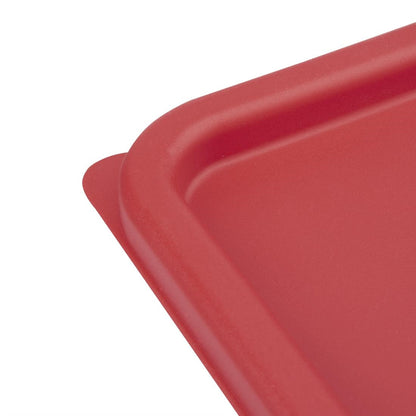 CF041 Hygiplas vierkant deksel rood medium