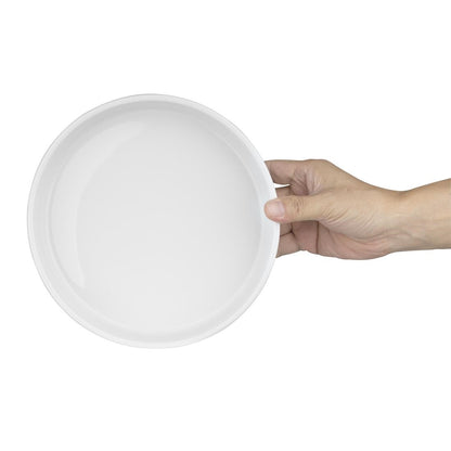 CK071 Olympia Whiteware Kom Met Platte Wanden - 215mm (4 Stuks)
