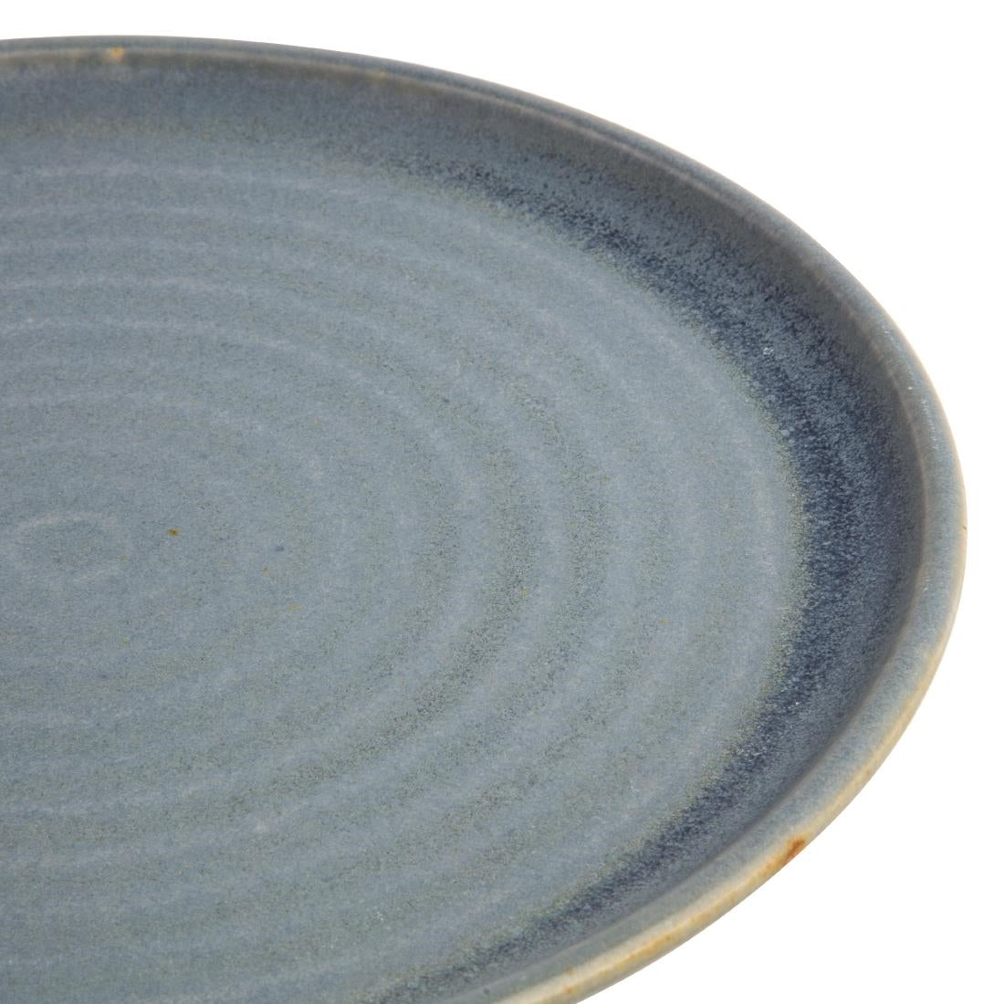 FA303 Olympia Canvas ronde borden met smalle rand blauw graniet 26,5cm (6 stuks)