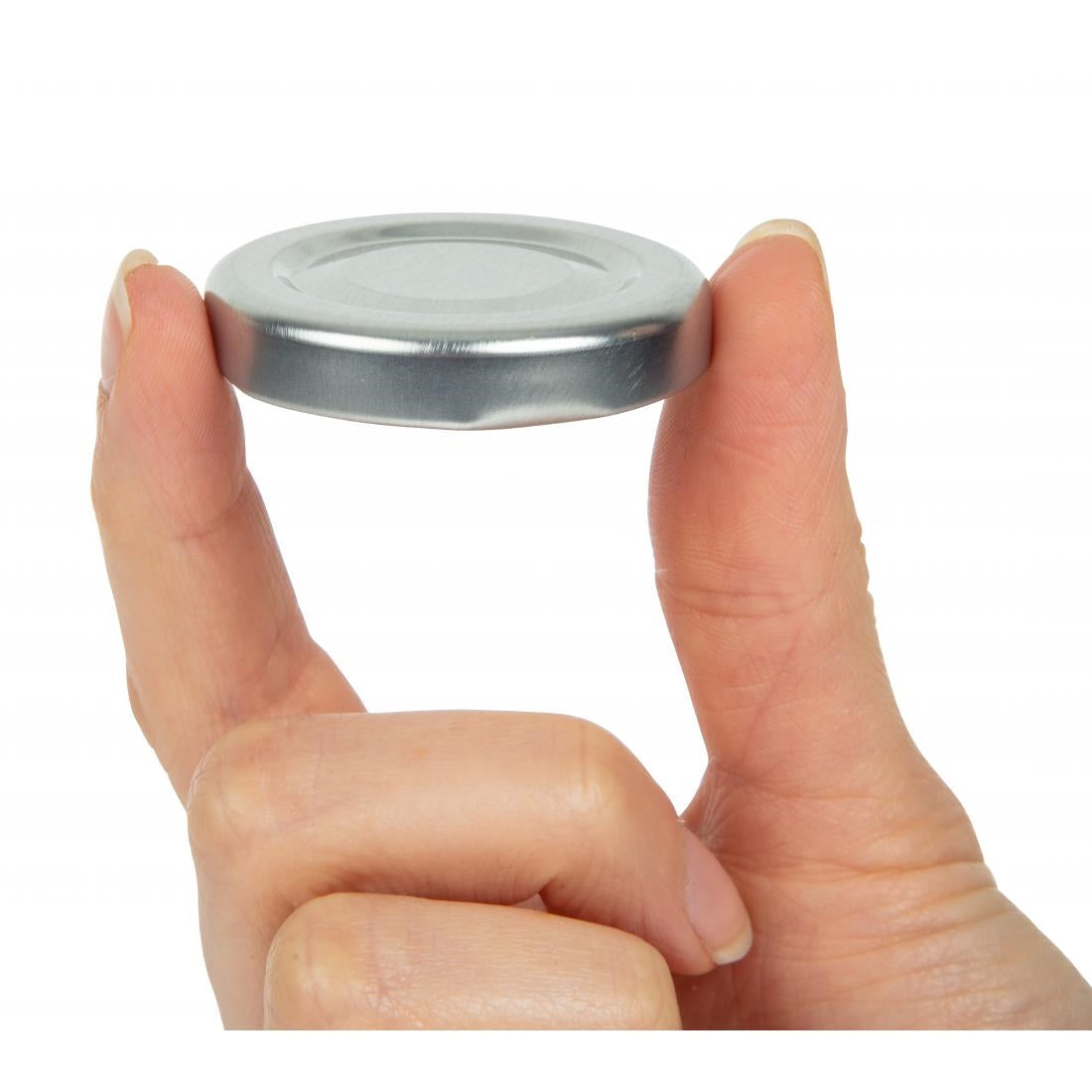 GL162 Zilveren deksel voor mini melkfles GL160 (18 stuks)