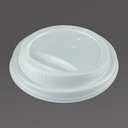 GH024 Vegware 79-serie deksels voor dubbelwandige bekers 230ml (500 stuks)