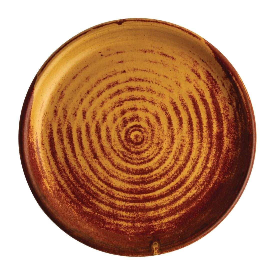 FA309 Olympia Canvas ronde borden met smalle rand roestoranje 18cm (6 stuks)