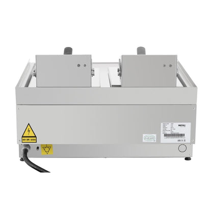 CU477 Buffalo 600-Serie Elektrische Friteuse Met Dubbele Tank, 2 x 8 Liter