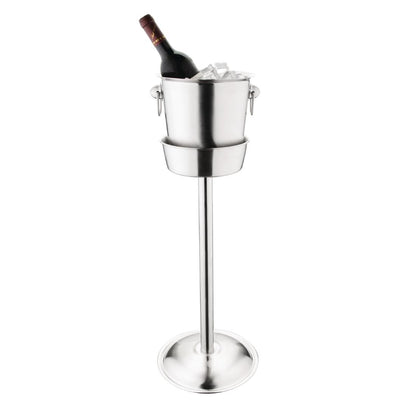 K406 Olympia geborsteld RVS wijn- en champagnekoeler 19cm