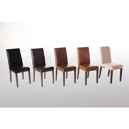 GF954 Bolero kunstlederen stoel zwart (2 stuks)