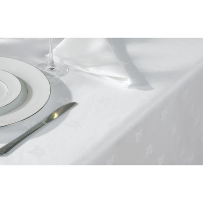 GW446 Mitre Luxury Luxor tafelkleed wit 135x230cm