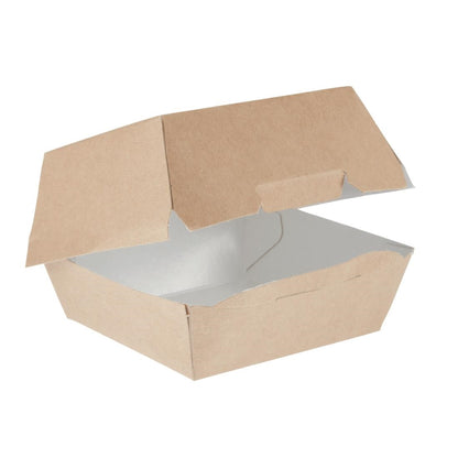 GE802 Colpac kraft hamburgerdoosjes composteerbaar standaard 10,8cm (250 stuks)