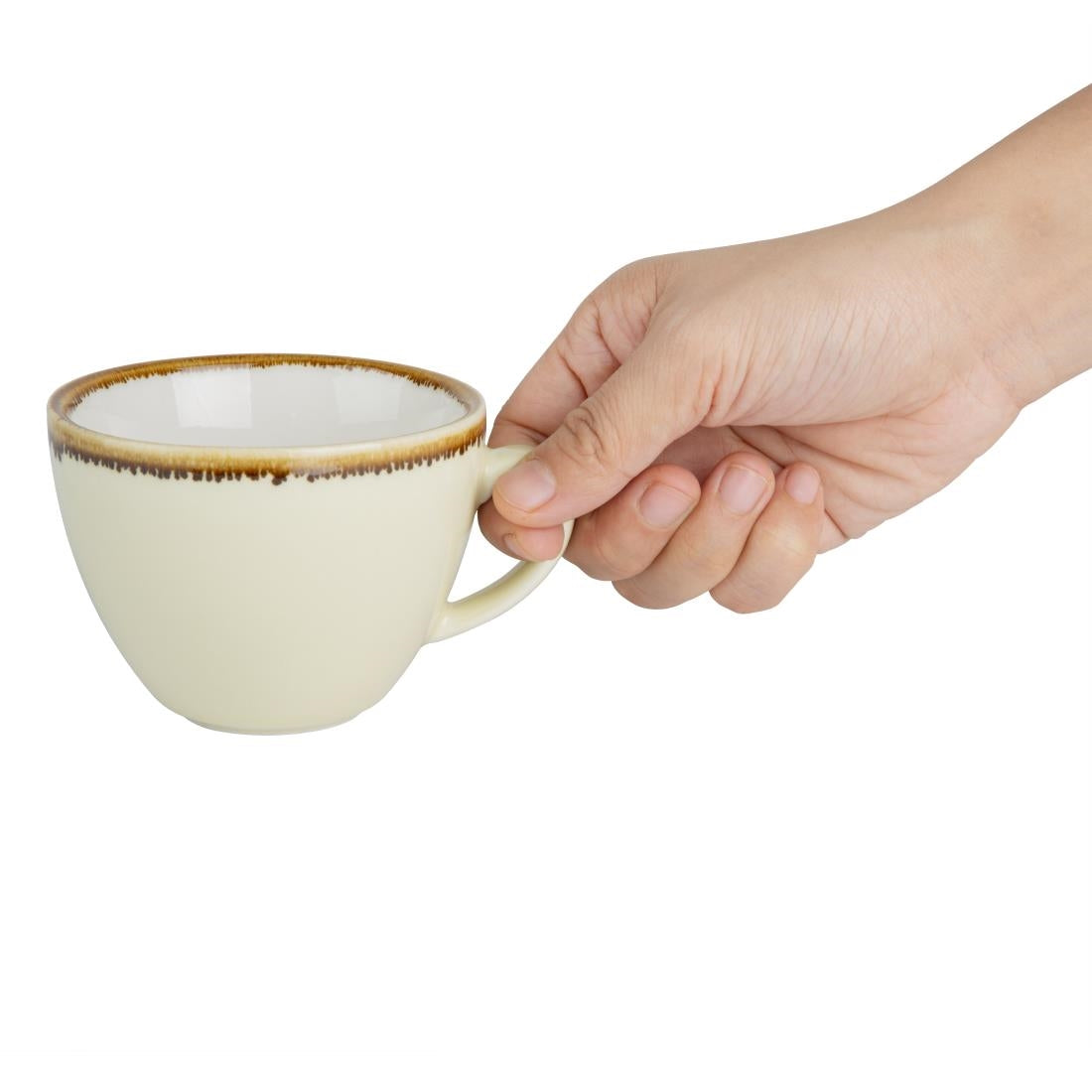 GP330 Olympia Kiln cappuccinokopjes zandsteen 23cl (6 stuks)