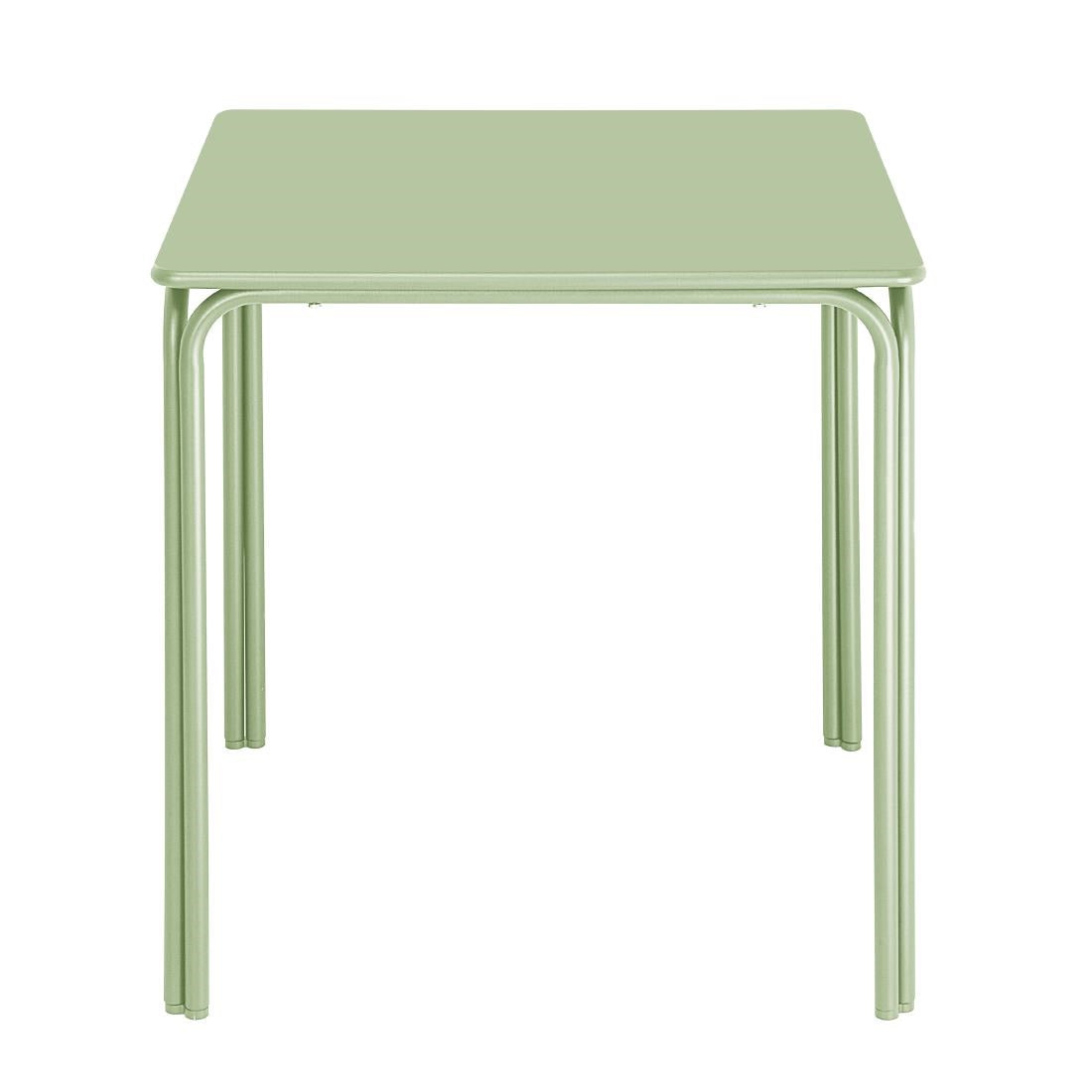HZ357 Bolero Adeline Stalen Vierkante Tafel 700mm Lichtgroen