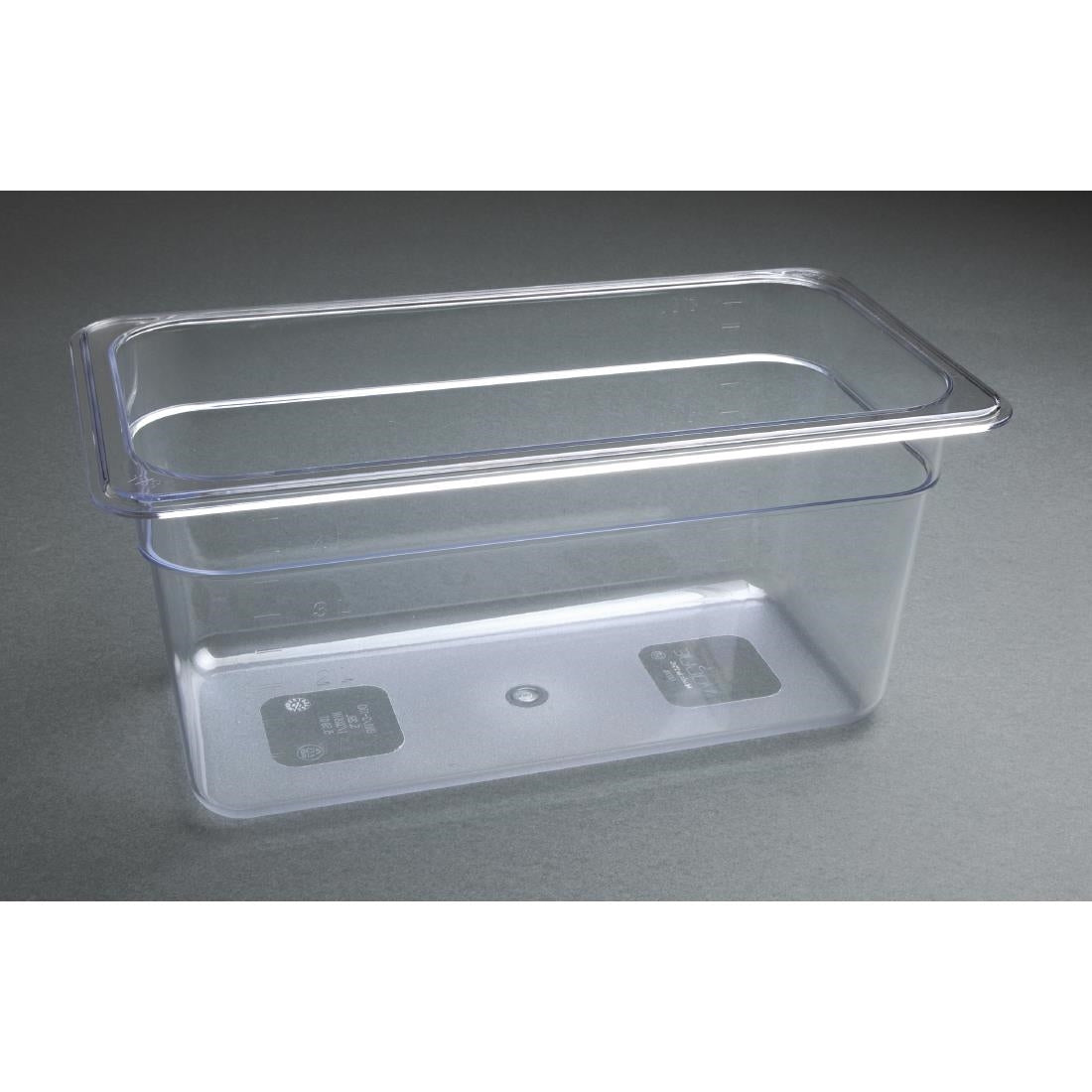 U234 Vogue polycarbonaat 1/3 gastronorm container 150mm doorzichtig
