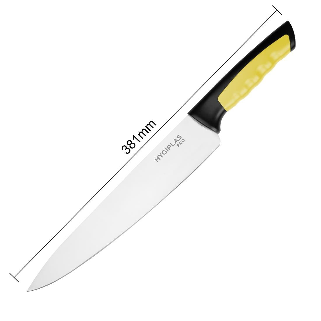 JD215 Hygiplas Pro koksmes geel 25cm