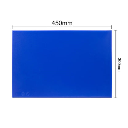 CH300 Hygiplas set van 6 HDPE snijplanken met rek en HACCP kleurcode kaart 12(h)x455(b)x305(d)mm