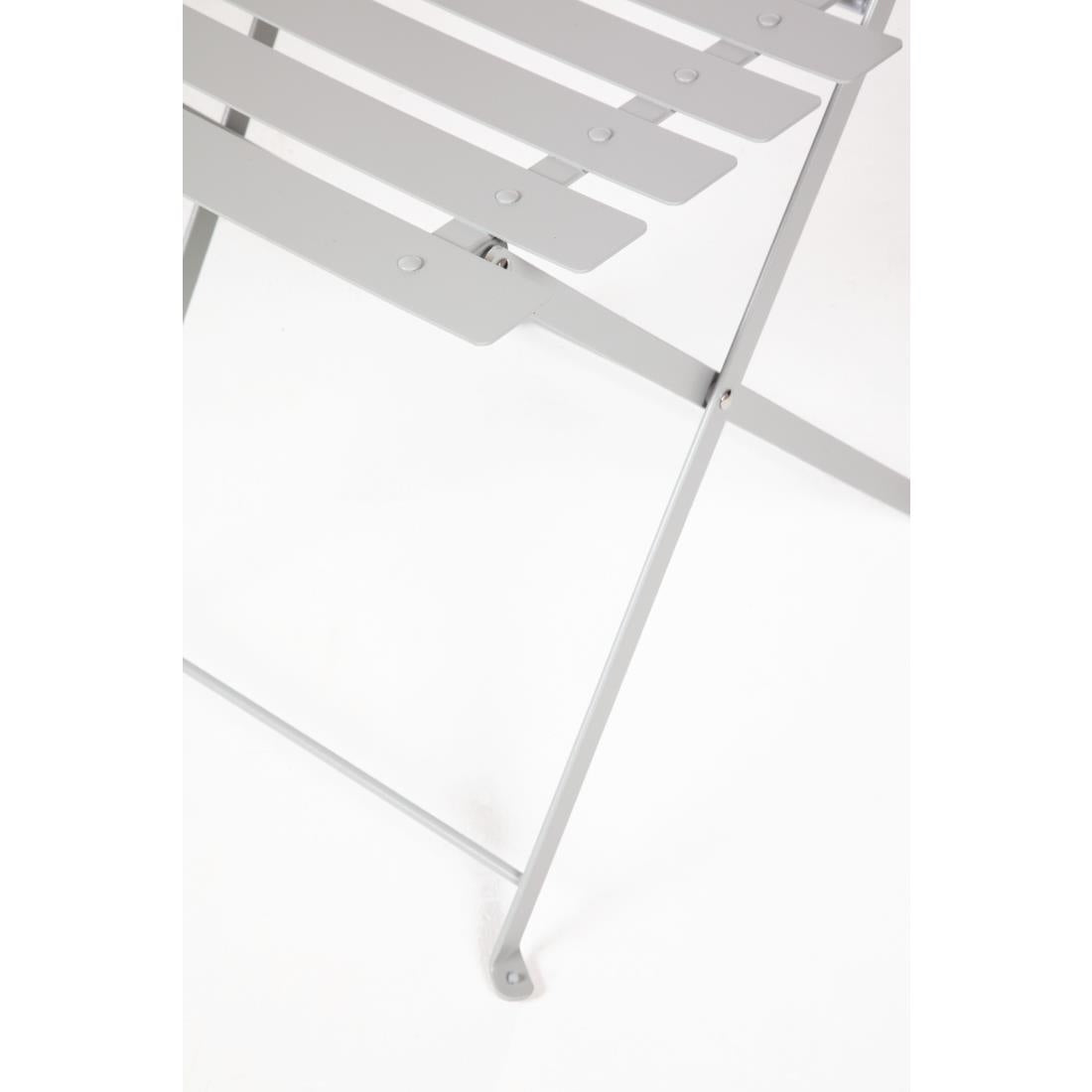 GH551 Bolero opklapbare terrasstoelen grijs (2 stuks)