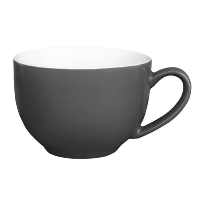 GK078 Olympia Café cappuccino koppen donkergrijs 340ml (12 stuks)