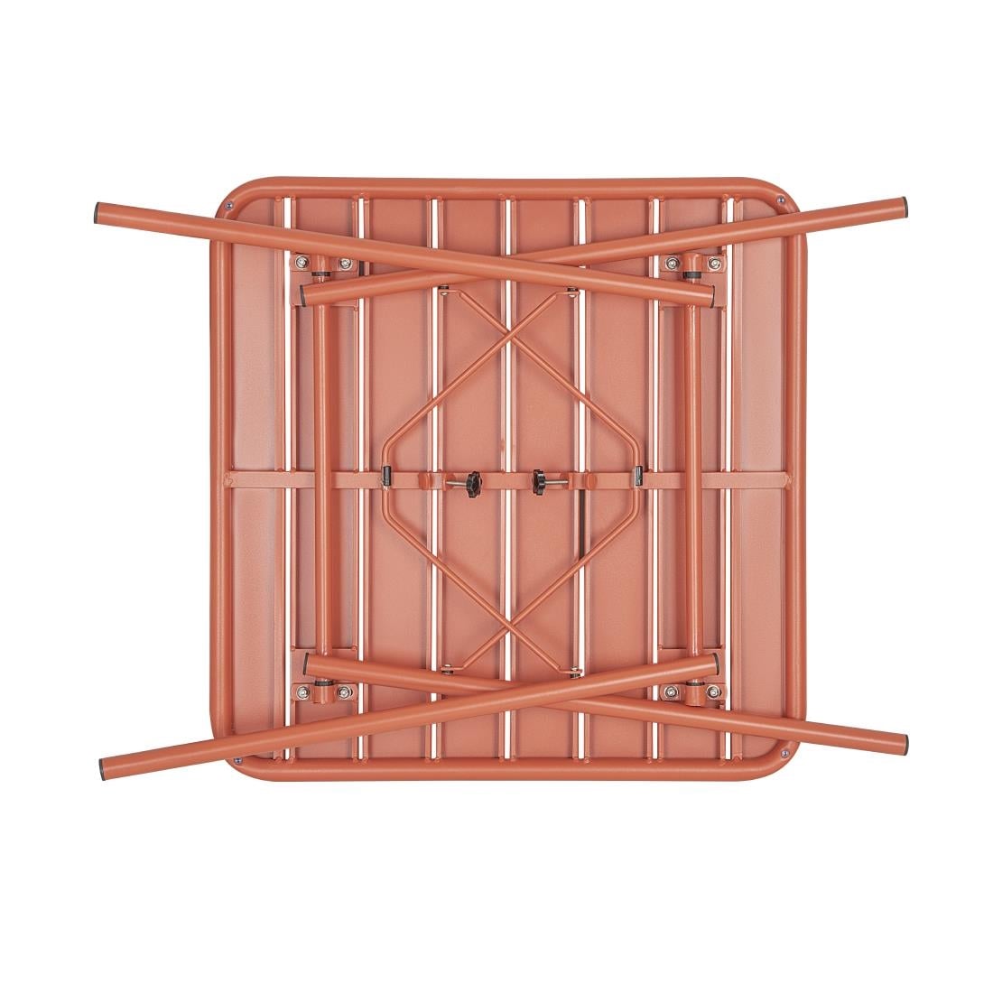 CK064 Bolero Terracotta vierkante stalen lattentafel - 700 mm