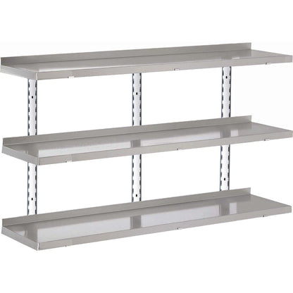 GN185 Gastro M RVS wandplank zonder steunen 140x40cm