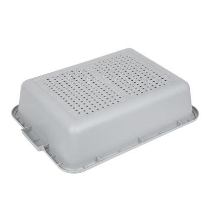 DN583 Vogue Edlp Plastic Perforated Storage Box Grijs