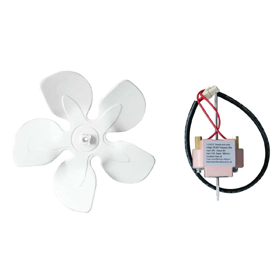 AA640 Polar ventilatormotor en ventilatorblad