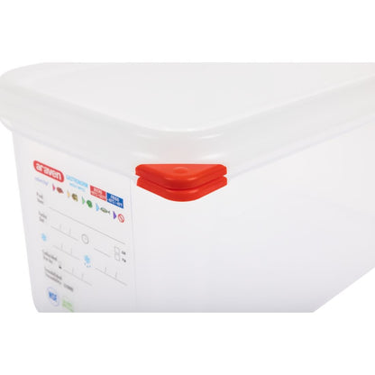 T987 Araven GN 1/3 voedselbak met deksel 6Ltr (4 stuks)