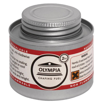 S506 SPECIALE AANBIEDING Olympia Milan Chafing Dish x2 met Olympia vloeibare brandpasta x72