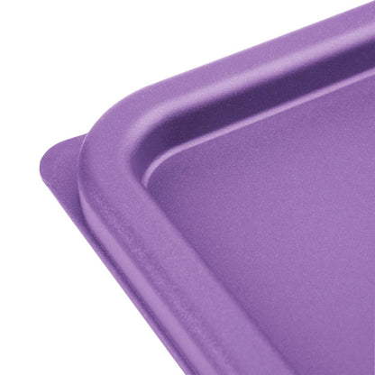 FX144 Hygiplas vierkante vershouddoos deksel, paars, medium