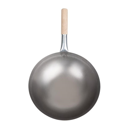 K299 Vogue zacht stalen wok met ronde bodem 35,5cm