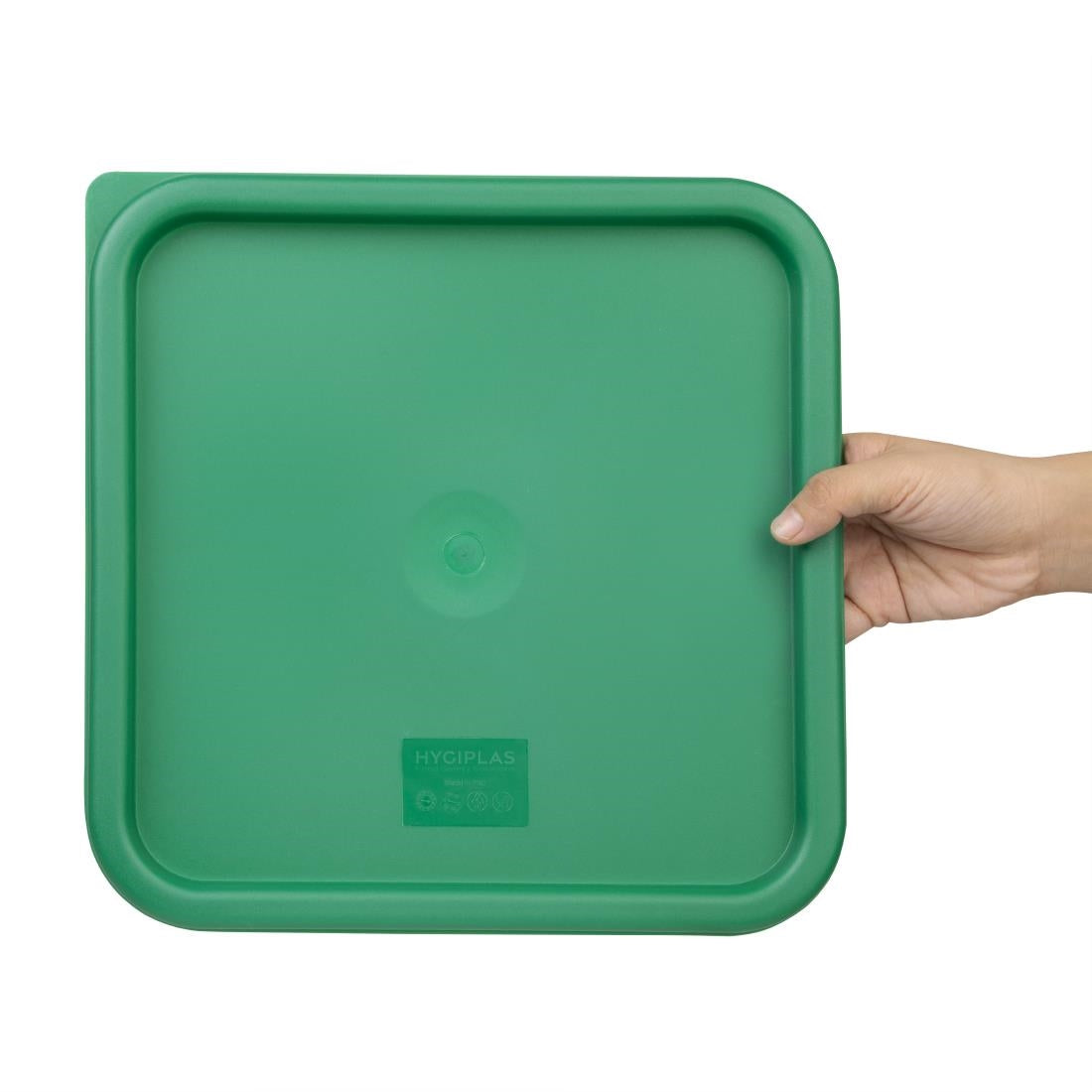 CF048 Hygiplas vierkant deksel groen groot
