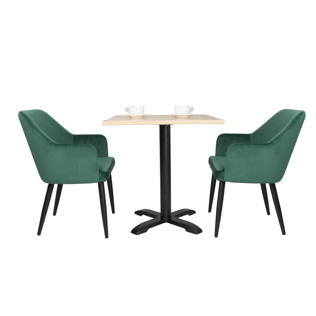 FX070 Bolero Lia Velvet stoelen donkergroen (2 stuks)