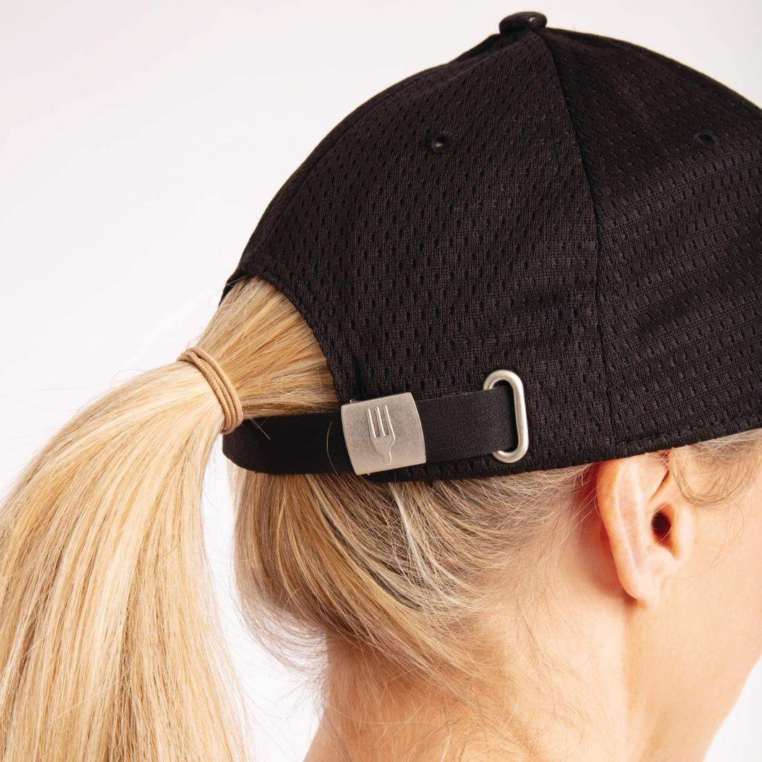 A945 Chef Works Cool Vent baseball cap zwart en rood