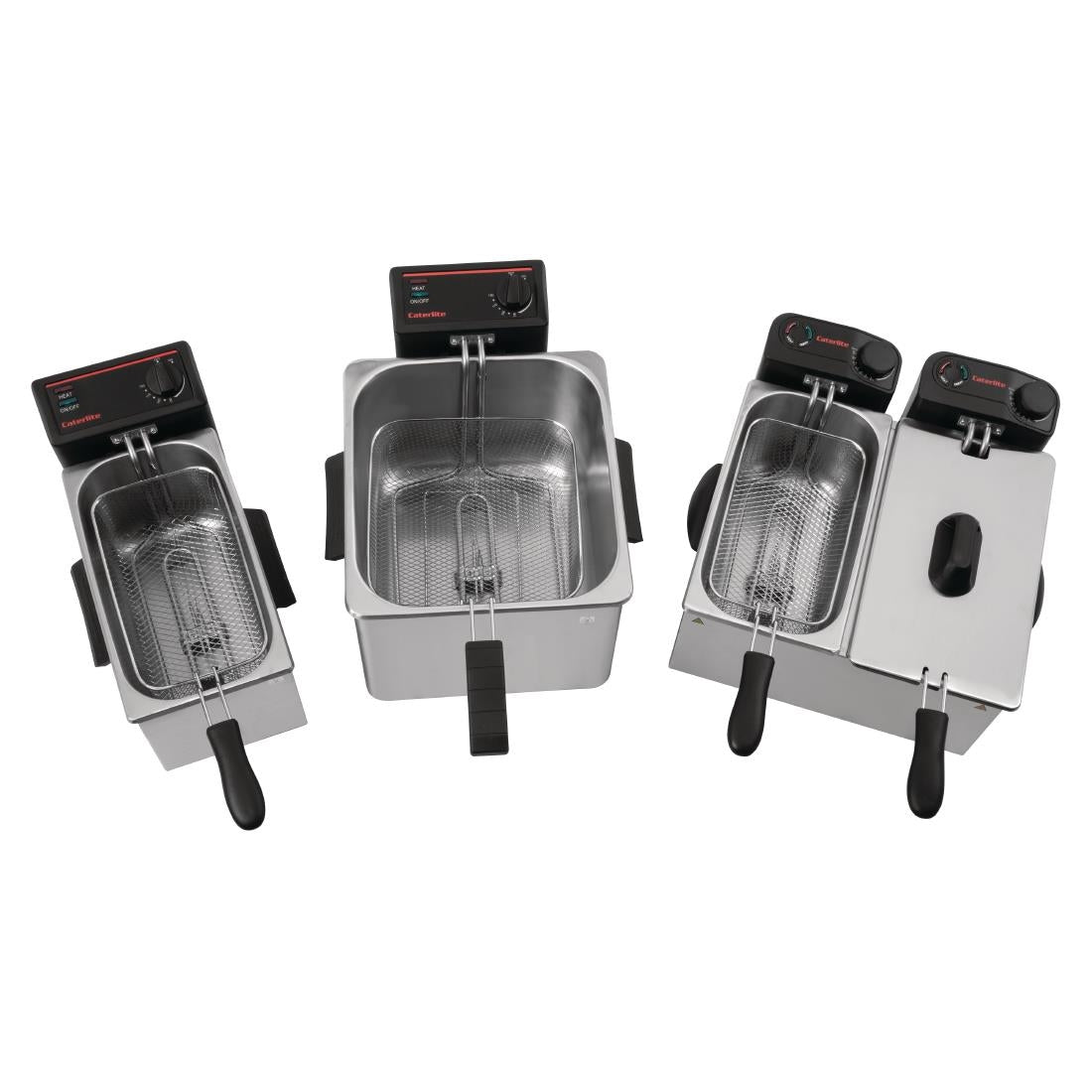 GG199 Caterlite dubbele friteuse voor licht gebruik 2x 3,5L
