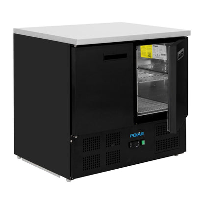 PG022 Polar G-Series Dubbele Deur Koelwerkbank Zwart 257Ltr