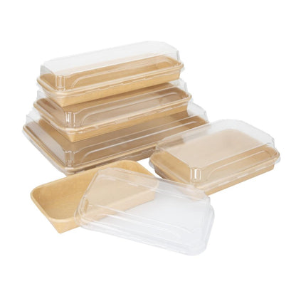 HX291 Fiesta Recycleerbare Pet Deksel Voor Nr. 1 Sushi Schalen (300 stuks)