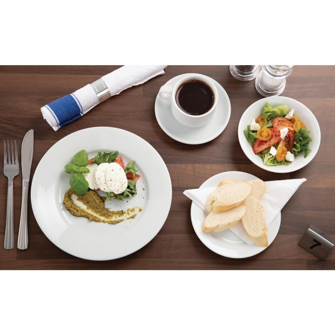 S610 SPECIALE AANBIEDING Athena Hotelware 5-delige serviesset (24 stuks)