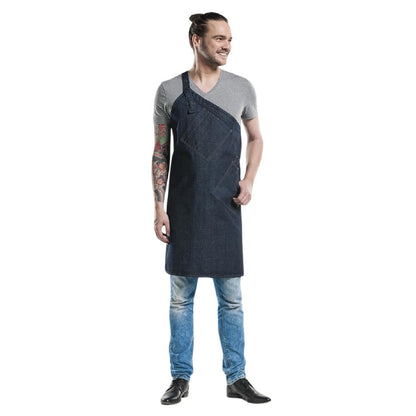 B541 Chaud Devant Skew schort Blue Denim