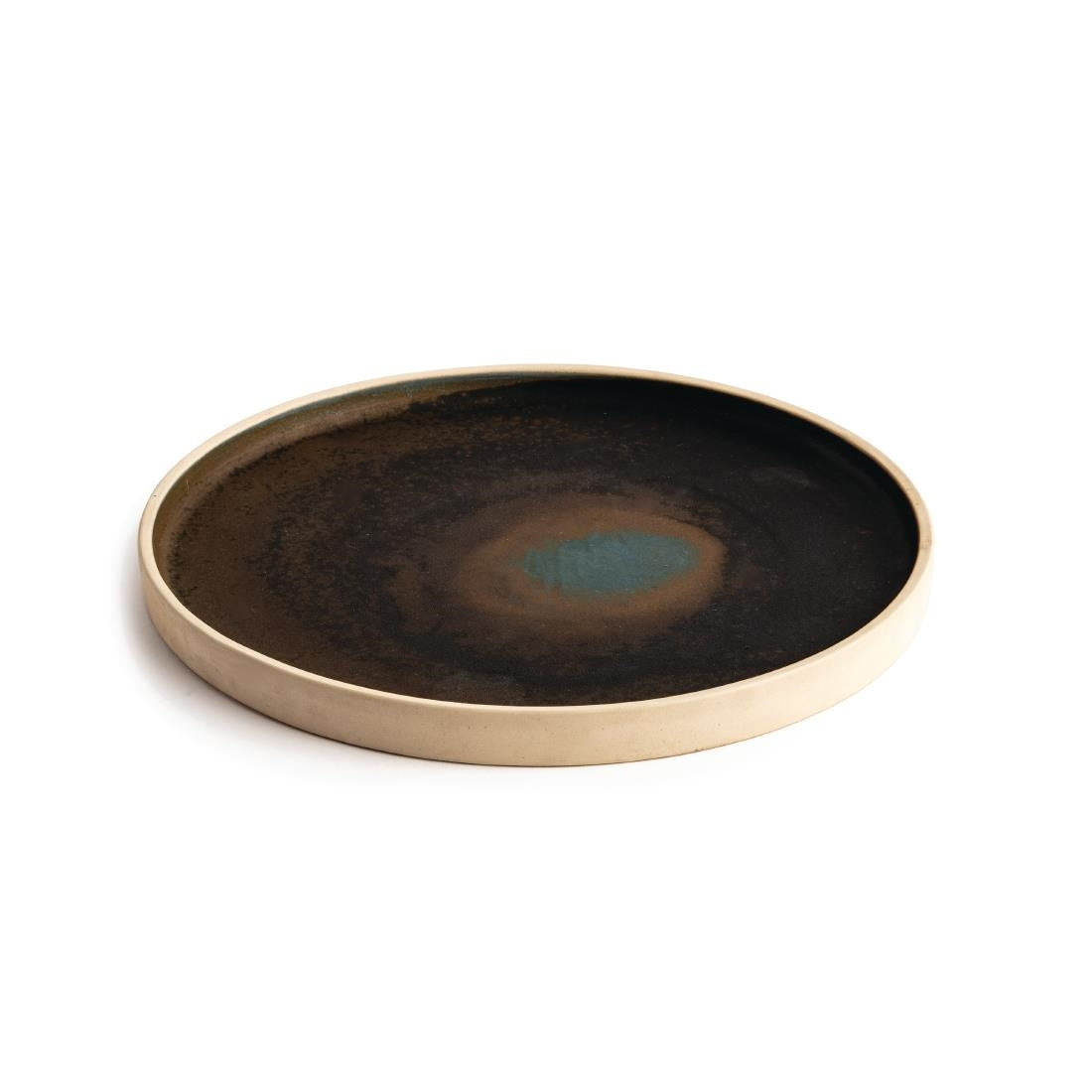 FA322 Olympia Canvas platte ronde borden donkergroen 25cm (6 stuks)