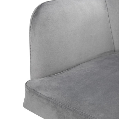FX071 Bolero Lia Velvet stoelen grijs (2 stuks)