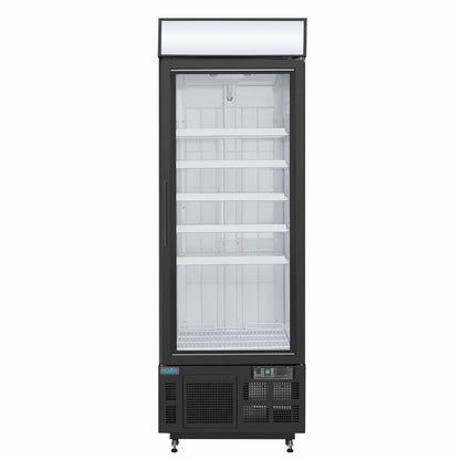 GH428 Polar G-Series Rechtopstaande Display Vriezer 412Ltr Zwart