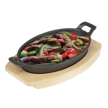 FW978 Olympia Hevea Bord Voor Gietijzeren Ovale Orenschotel 230x135mm Voor Fw818