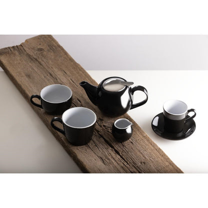 CU955 Olympia cafe espresso schoteltje zwart (12 stuks)