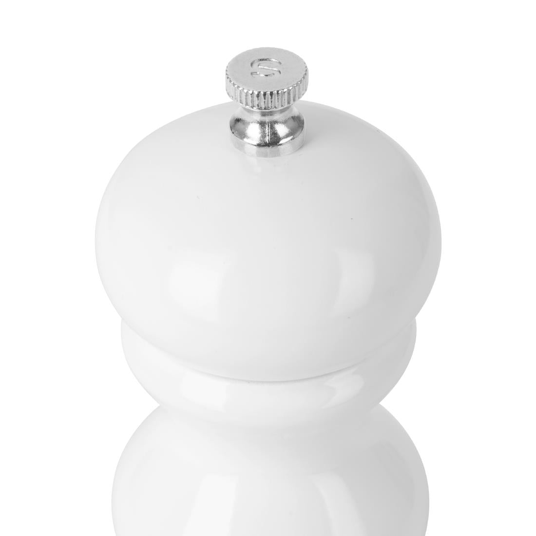 DN652 Olympia Zout- Of Pepermolen Wit Hevea Hout 125mm