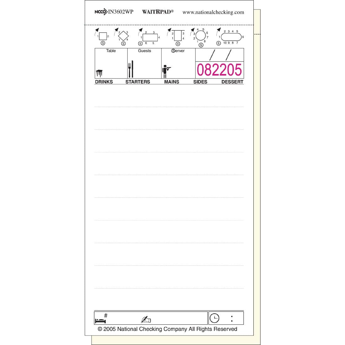 GD113 Serveerpad 50 tickets 1 kopie (10 stuks)
