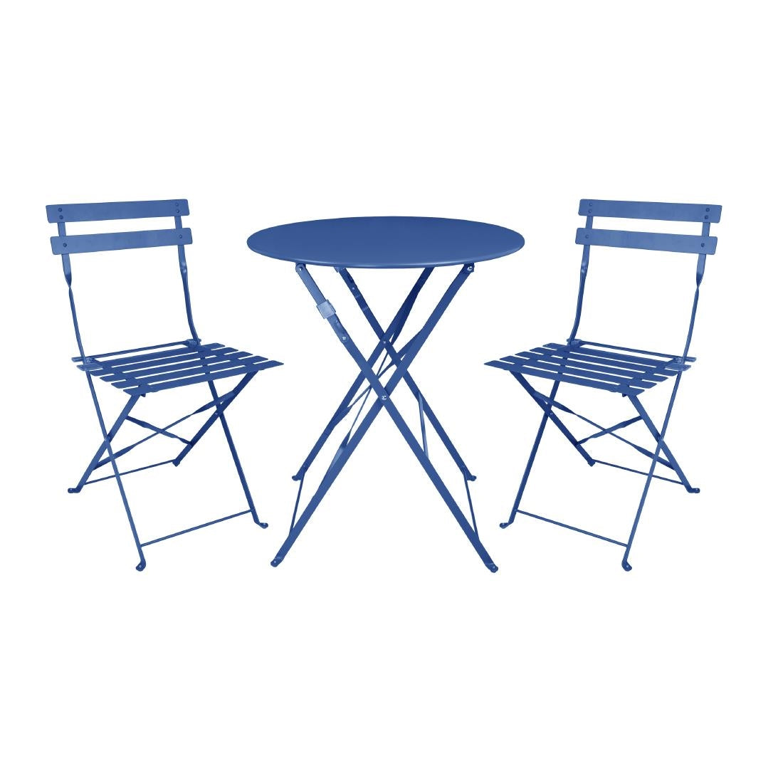 DZ875 Bolero Perth Pavement Style Ronde Tafel Donker Marineblauw