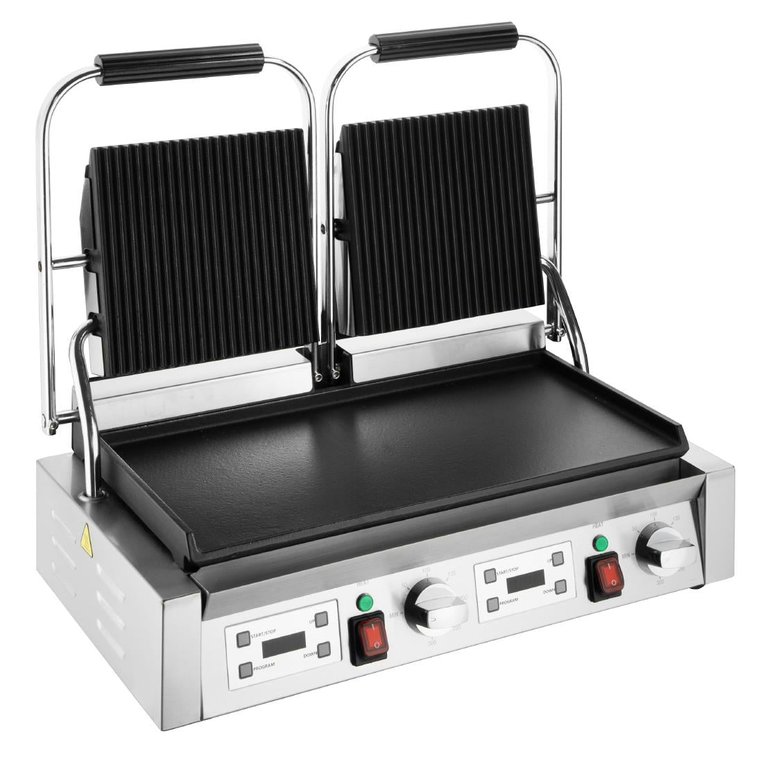 CU612 Buffalo Dubbele Contactgrill Geribbeld/Glad