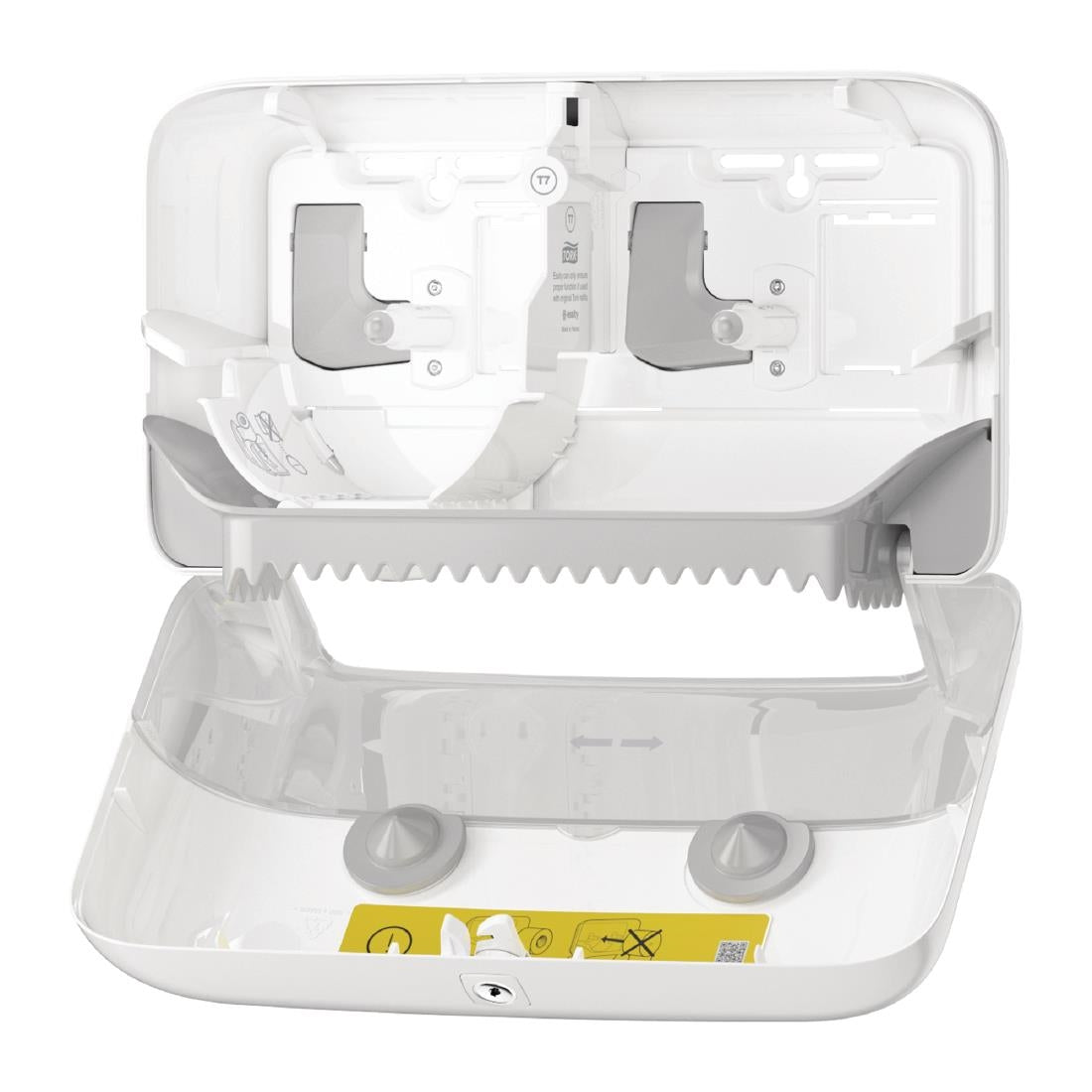CT047 Tork dispenser voor dubbele toiletrol zonder koker
