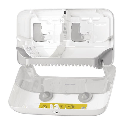 CT047 Tork dispenser voor dubbele toiletrol zonder koker