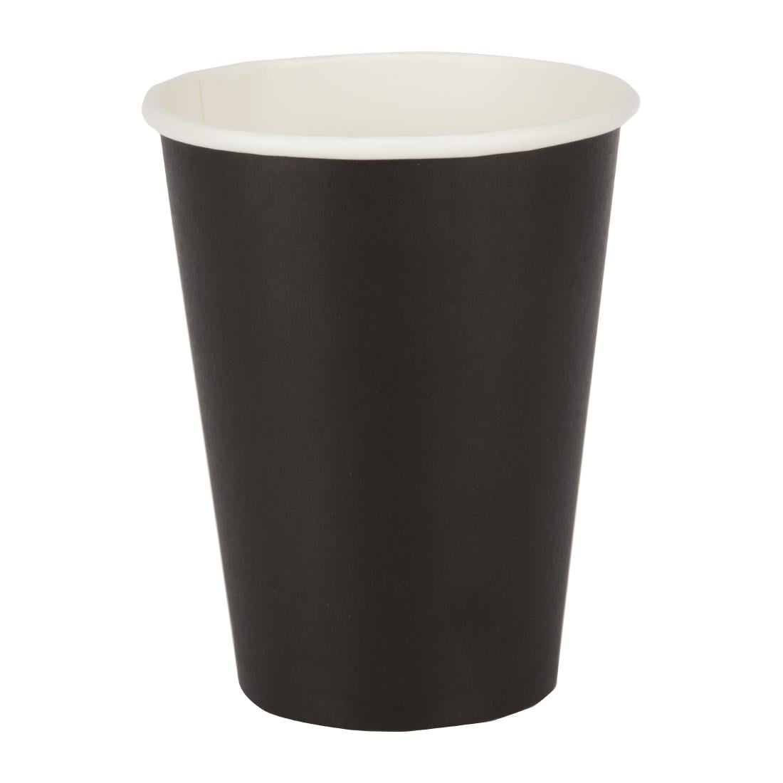 GF042 Fiesta Recyclable koffiebekers enkelwandig zwart 34cl (1000 stuks)