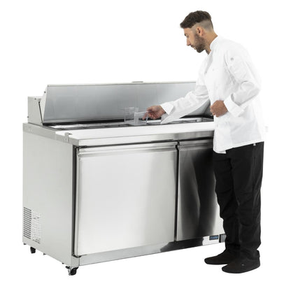 GD883 Polar U-serie 2-deurs gekoelde saladette 527L