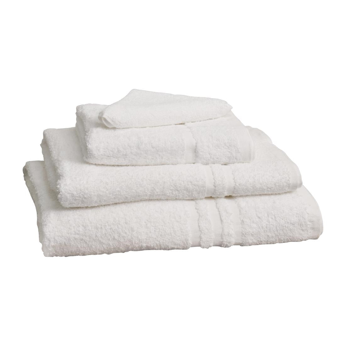 HB620 Mitre Essentials Capri Face Cloth White (10 Pack)
