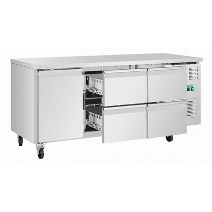 UA103 Polar U-Series Counter Fridge 4 Drawers & 1 Door